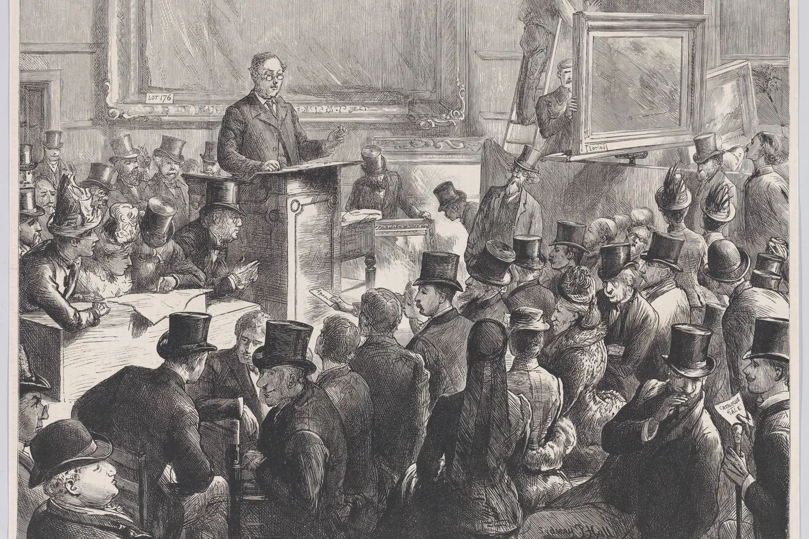 Salle de galerie d'art avec peintures encadrées