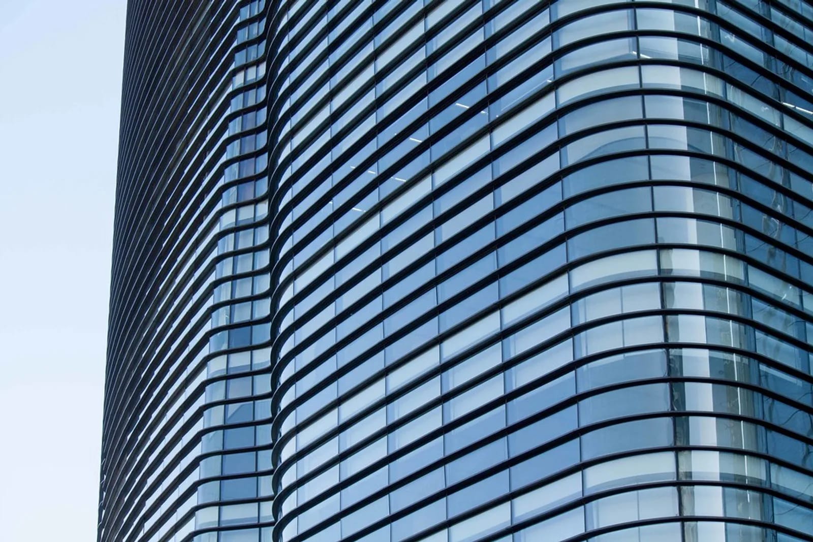 A grid of bright windows in a repeated frame.